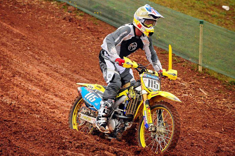 Cody Cooper grabbed the holeshot in the MX2/Open moto