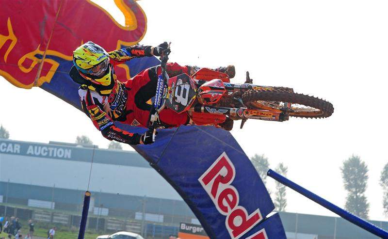 Jeremy Van Horebeek is Belgium's MX2 entry, and he rode well yesterday, finishing sixth.