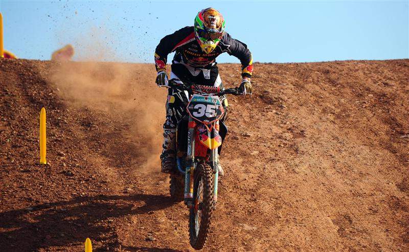 Newly-crowned MX2 world champion Tyla Rattray led the South African team yesterday with a fourth place in the MX2 qualifier