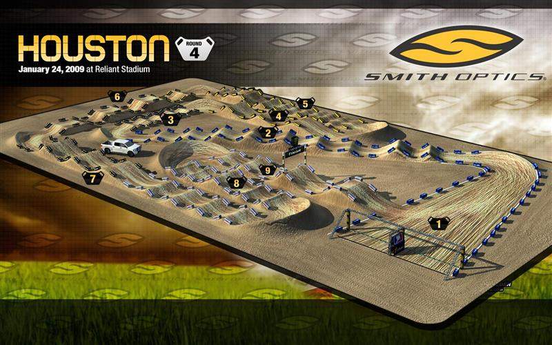 The Houston Supercross Track Map