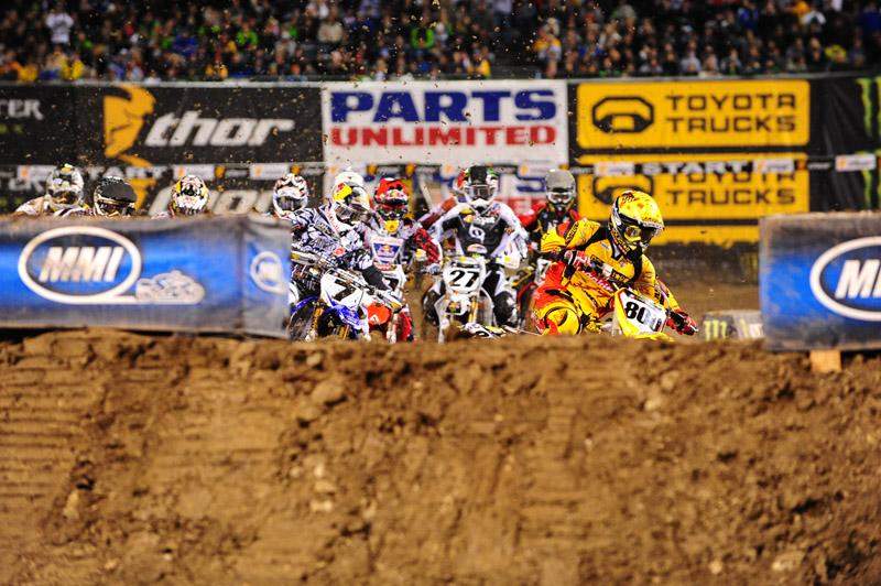 Alessi grabs the holeshot...