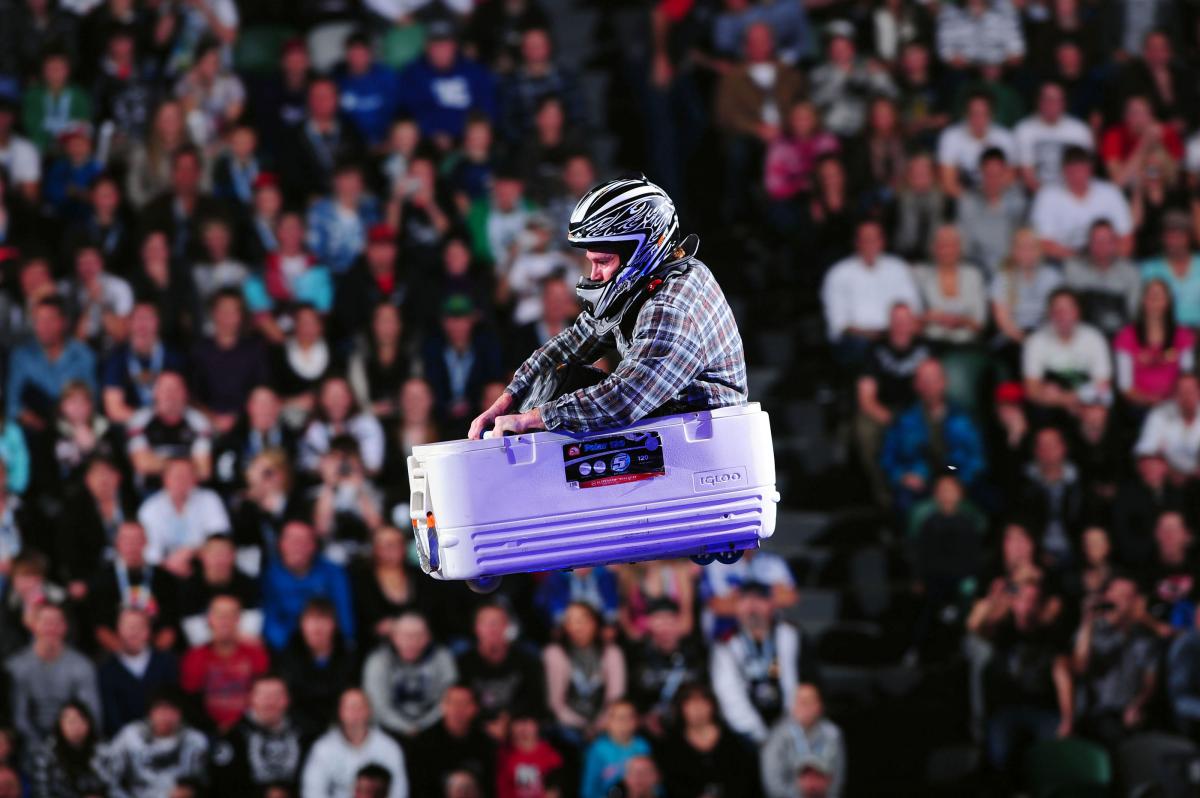 Andrew 'esky' Broussard 2010 Nitro Circus Live Tour Rod Laver Arena Melbourne Australia June 5th- 7th 2010© Sport the library/Jeff Crow