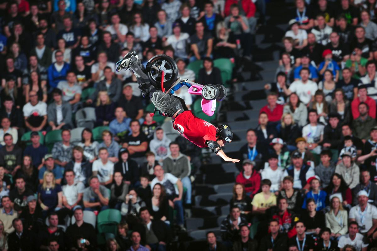 Dusty Wygle 2010 Nitro Circus Live Tour Rod Laver Arena Melbourne Australia June 5th- 7th 2010© Sport the library/Jeff Crow