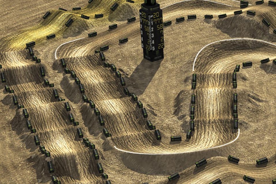 Animated Track Map Anaheim 2 Supercross Racer X