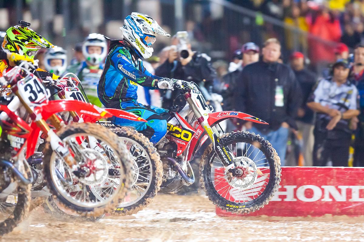 KW with the holeshot