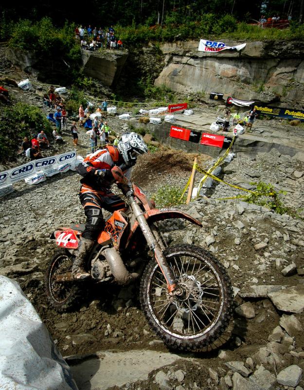 Over the year's Kurt Caselli competed in various World Enduro Championships, now known as the Enduro World Championships, here he competes in Hancock, New York, in 2006.