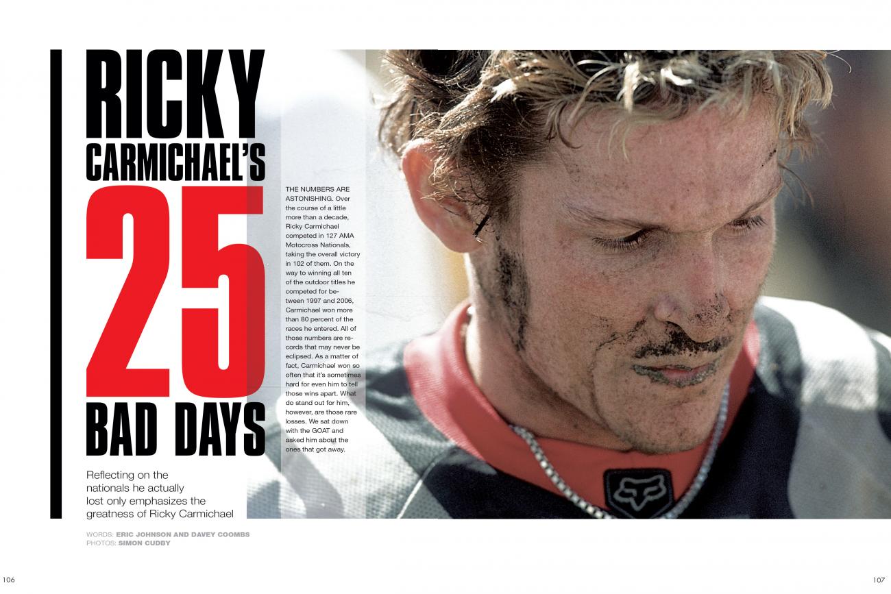 In The Mag, On The Web: Ricky Carmichael's 25 Bad Days