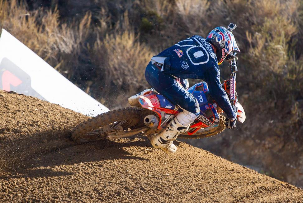 American Shane McElrath won qualifying yesterday.
