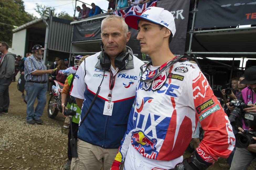 Marvin Musquin edged out American Jeremy Martin in MX2, winning the qualifier.