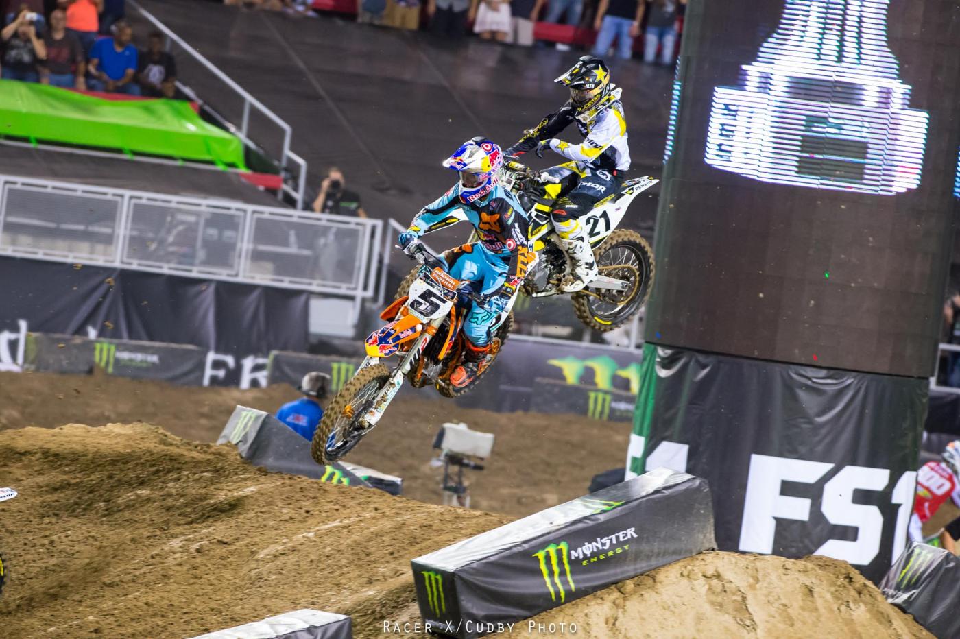 Ryan Dungey and Jason Anderson were solid all night.