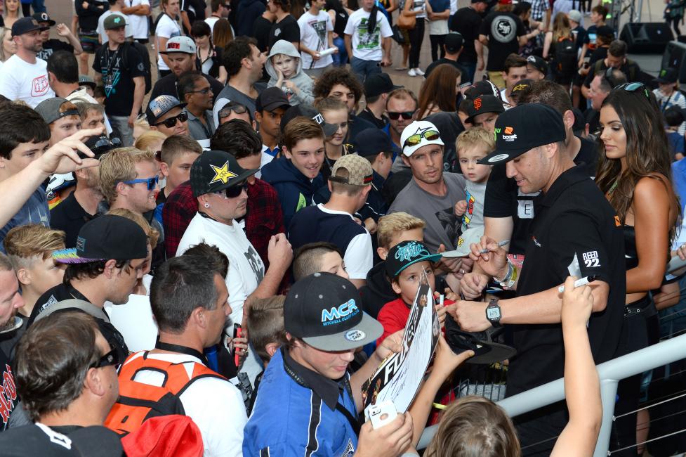 Fans were excited to see Chad Reed back at home.