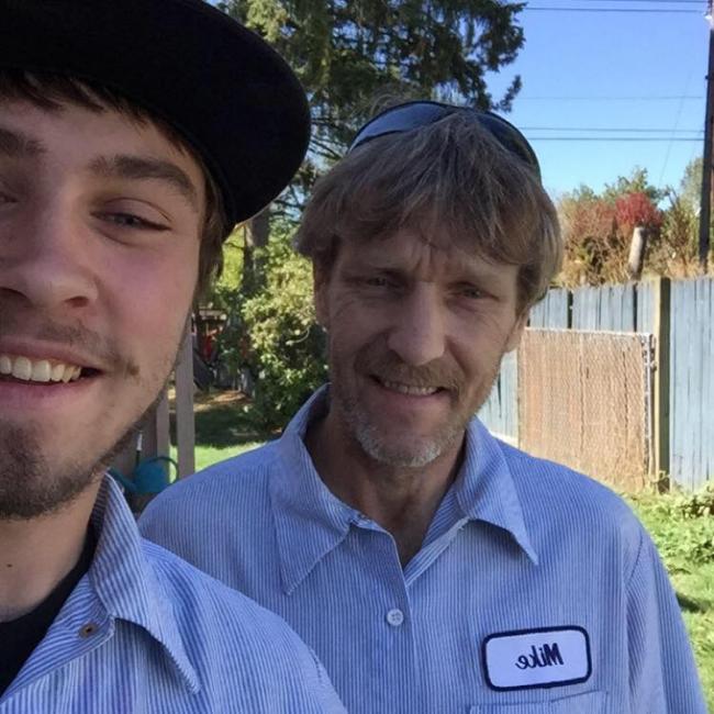 Michael Taylor with his son Talyn.