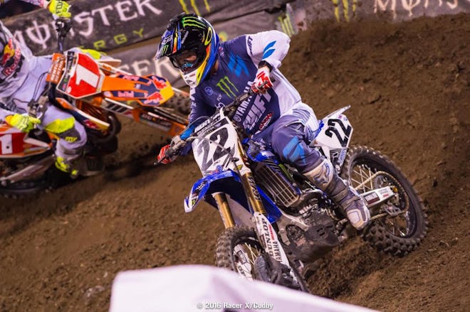 Reed rode to a solid sixth place in his first race back with Factory Yamaha. He had a pretty good battle with Dungey too.
