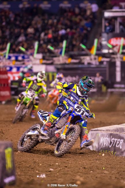 Justin Barcia got tight after the restart and dealt with severe arm pump.