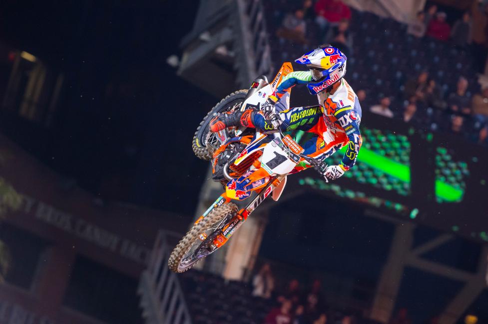 Dungey will take the red plate into Round 3.