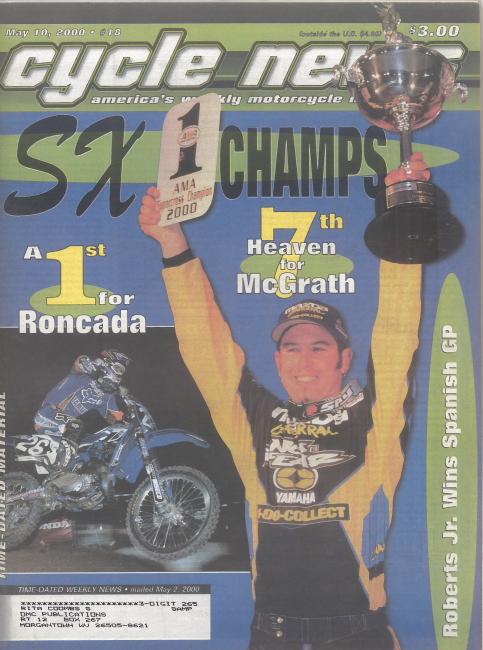 Jeremy McGrath clinched his seventh AMA Supercross Championship on a track built on top of the Route 66 Drag Strip in Joliet, Illinois, just below Chicago.