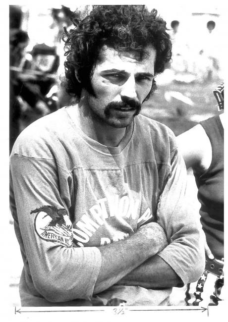 Barry Higgins was the winner of the first AMA Motocross National, which was held at the Road Atlanta infield course.