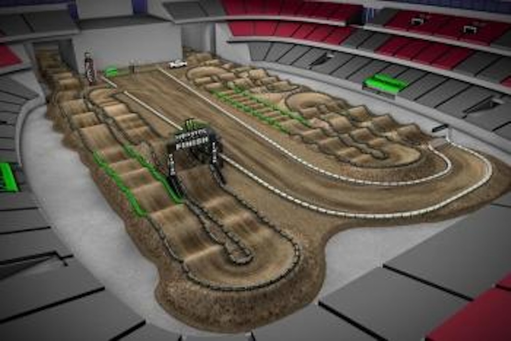 Animated Track Map Glendale Supercross Racer X