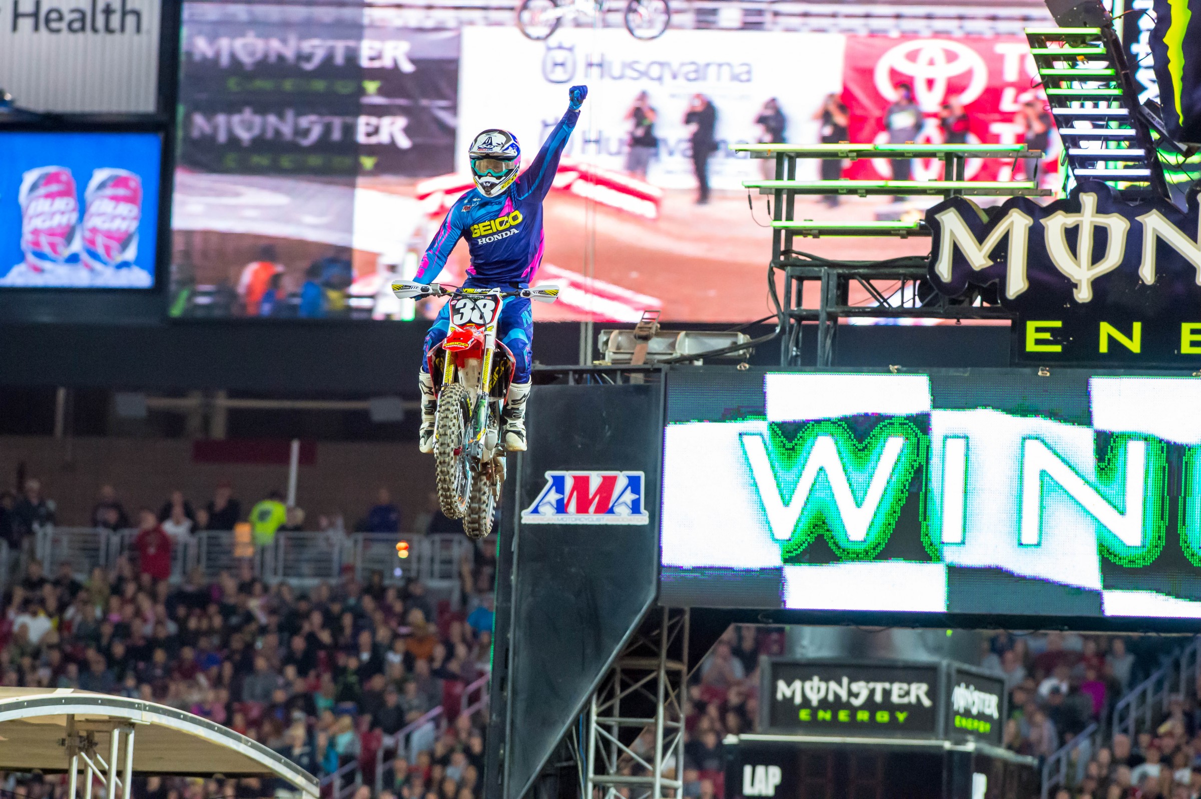 Craig's first 250SX win.