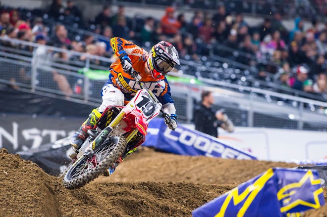 A less-than-100 percent Justin Bogle was 13th at Anaheim 1 and crashed out of SD1. How will he do when healthy?