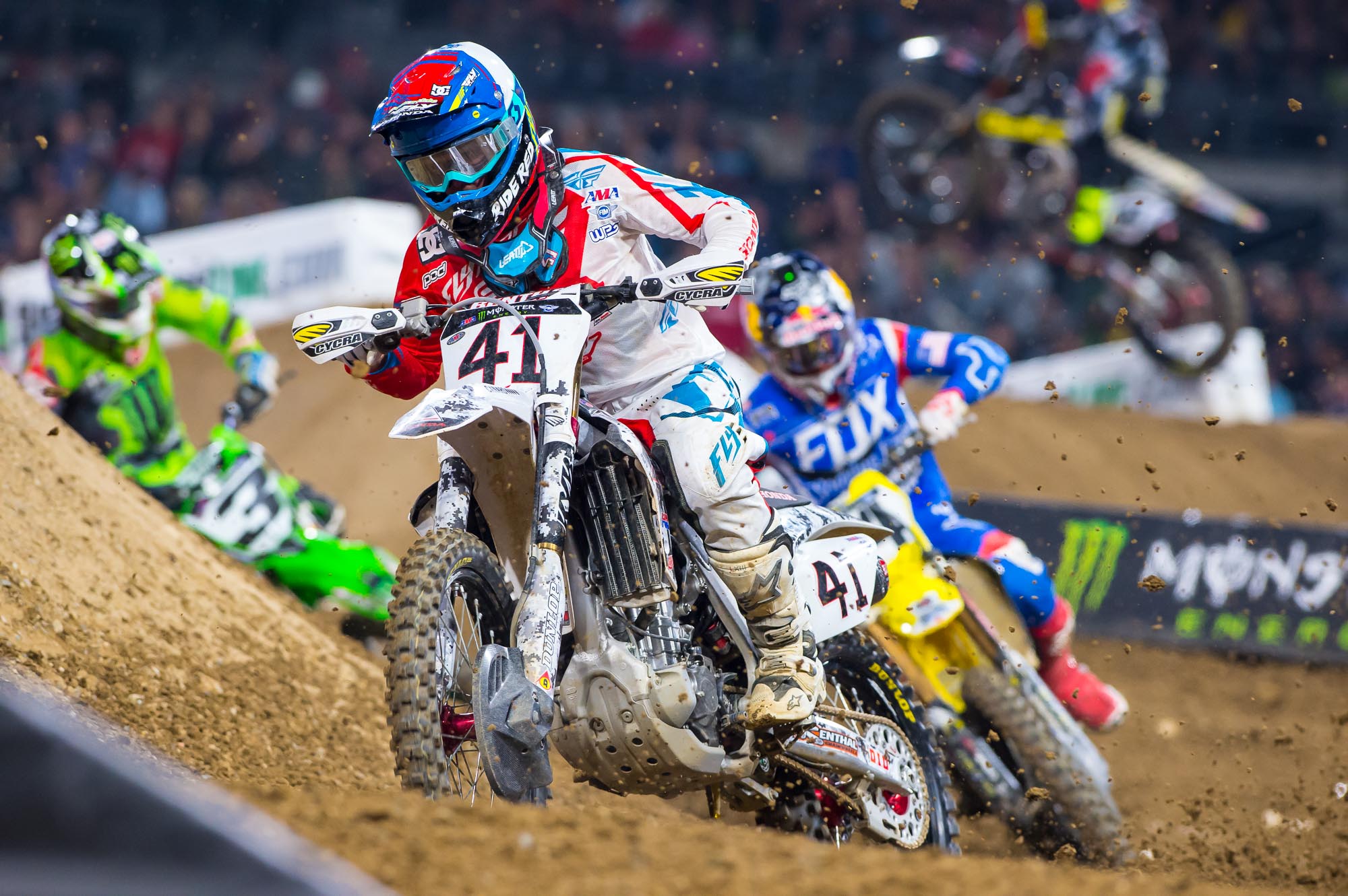 Canard hung tough under fire while running third.