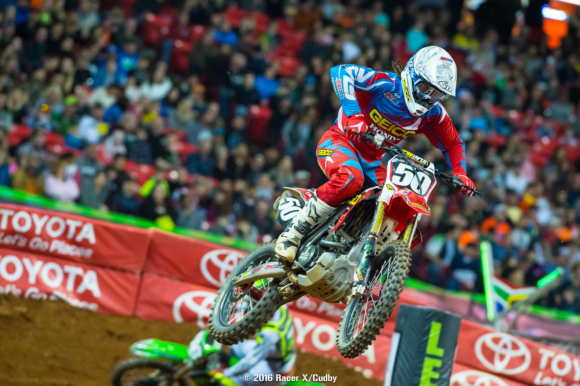 Mookie Stewart made two big runs at Davalos but a crash in between cost him dearly.