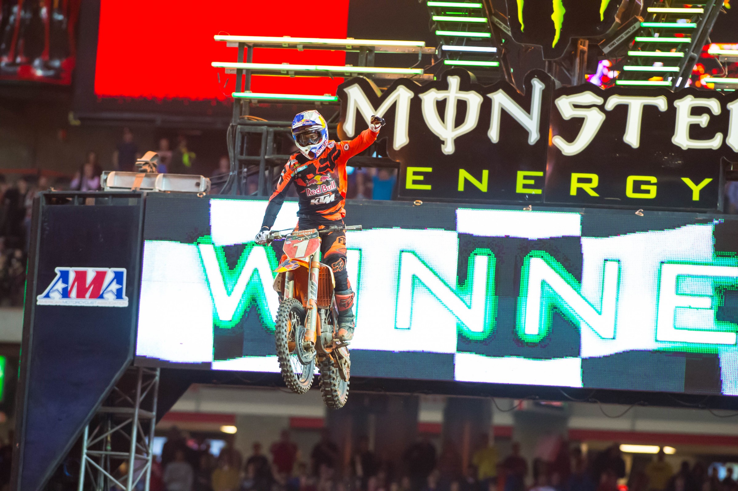 Dungey picked up his fifth win on the season Saturday.