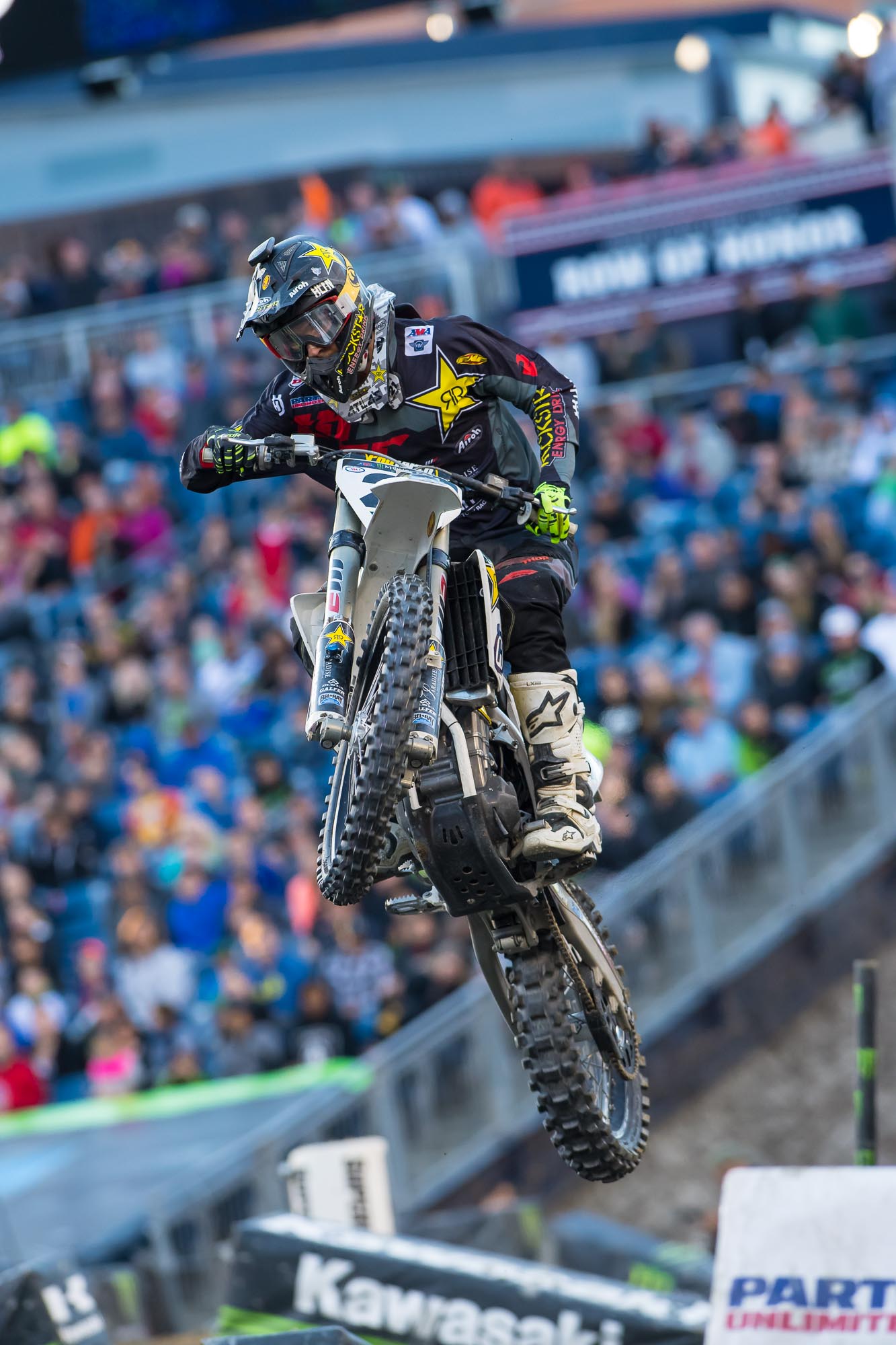 Anderson rode well and passed Dungey for third, but his front brake went out. Dungey was able to rally and get him back.