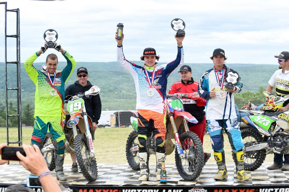 XC2 Podium: (2) Jesse Groemm, (1) Trevor Bollinger, (3) Layne Michael.