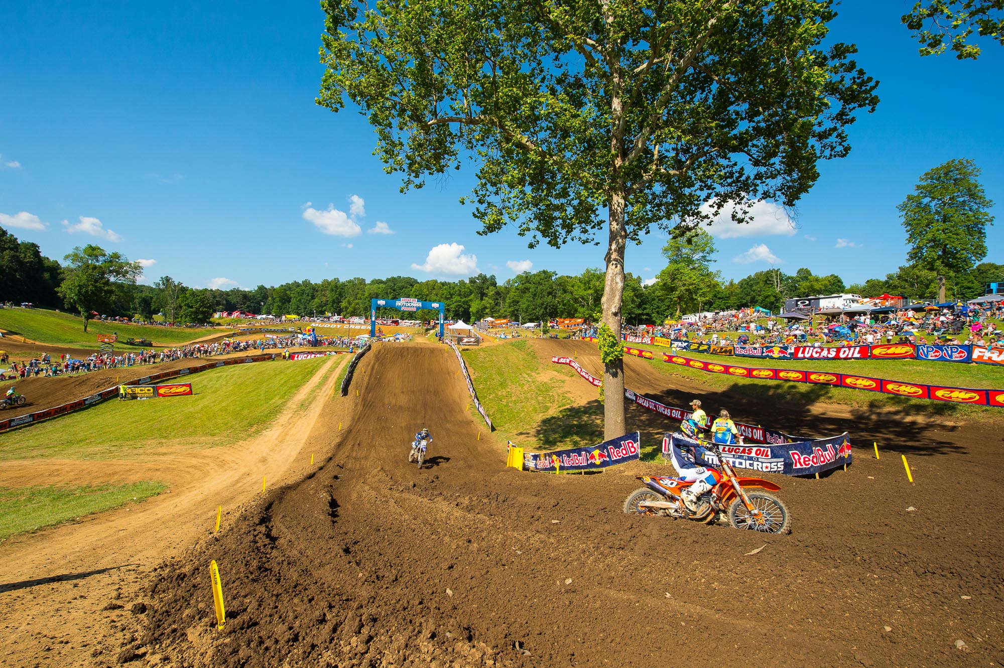 McElrath successfully held Alex Martin at bay for most of moto two.
