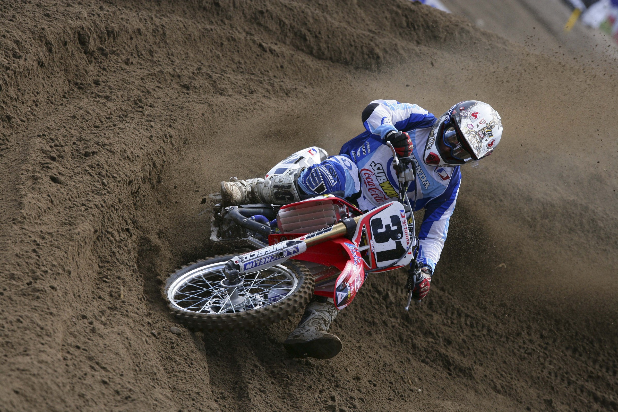JT blowing up a berm at The Wick.