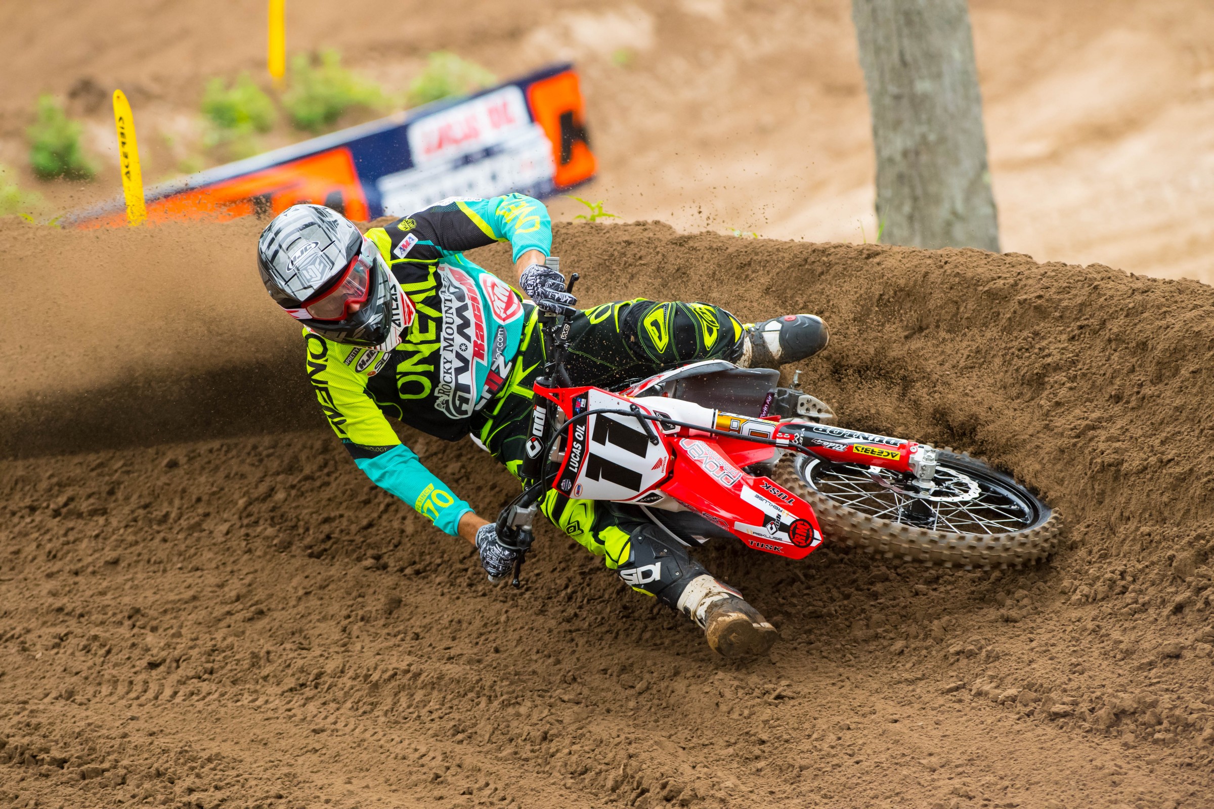The Chizz is from Florida and digs sand, although he admits the soil combo here is a lot different than home. Still put in his best ride of the season!