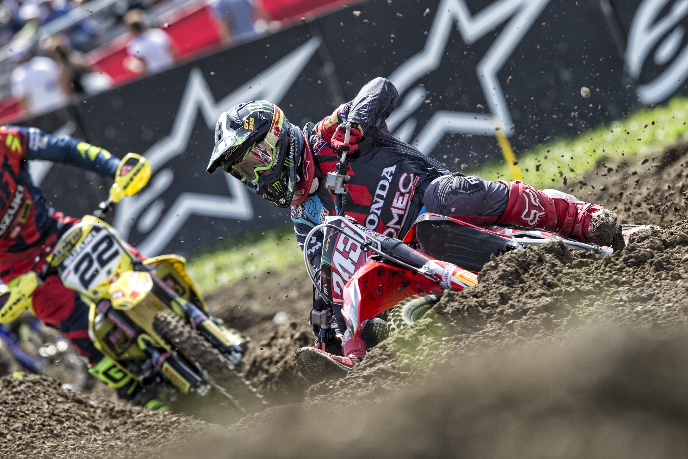 MXGP points leader Tim Gajser finished second overall in MXGP.