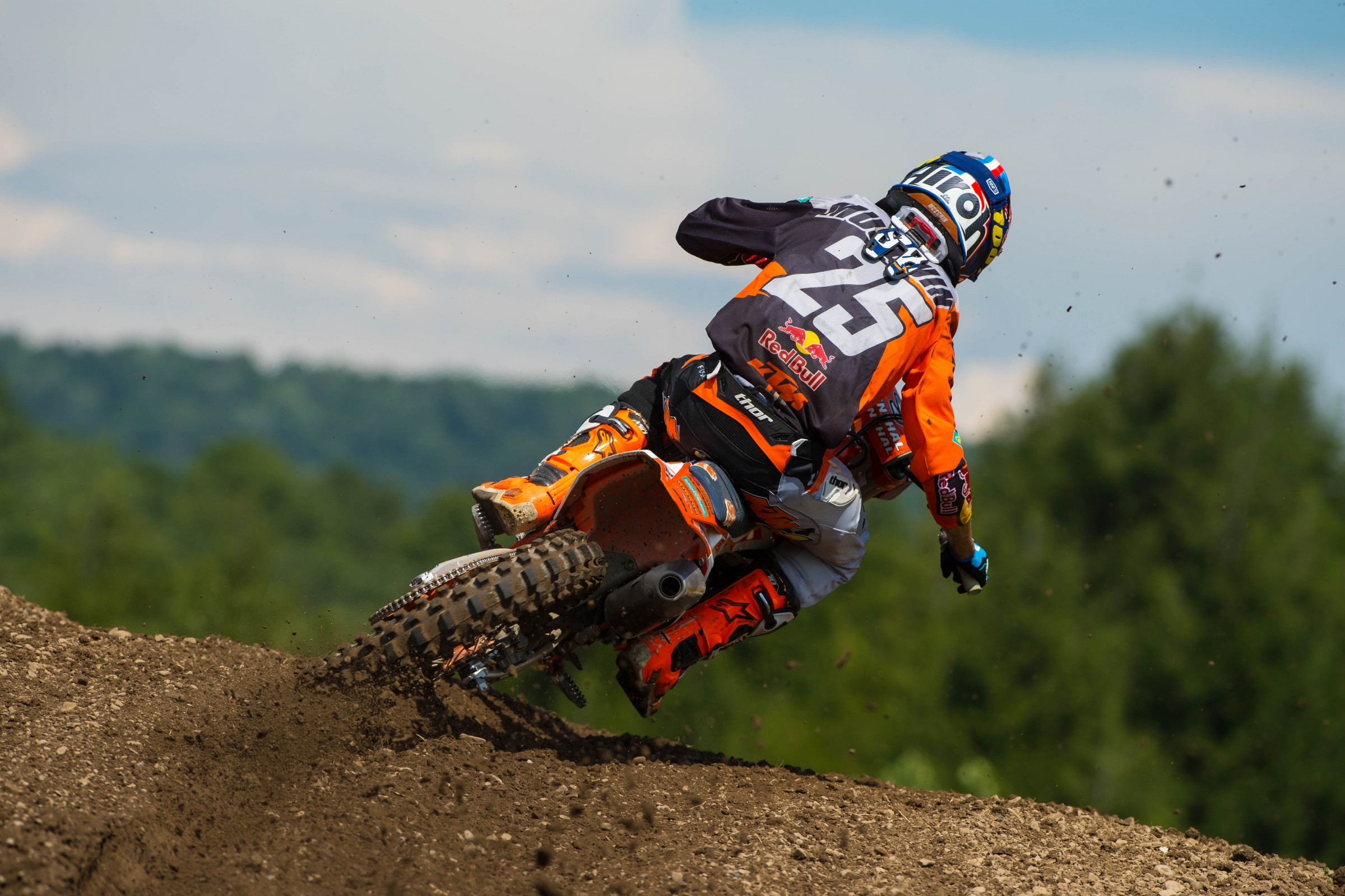 Marvin Musquin finished second overall to Roczen on Saturday.