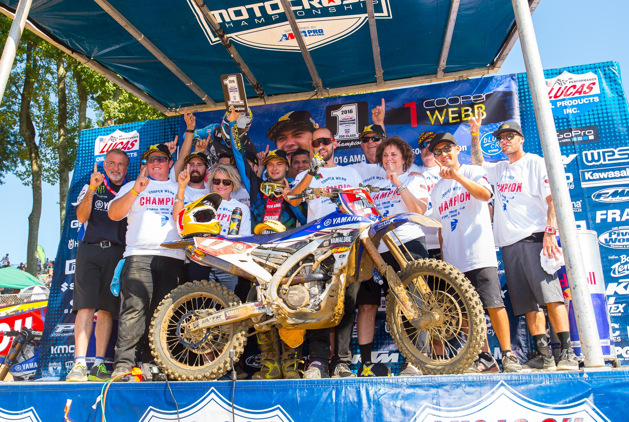 Webb's championship marks the third straight for Yamalube/Star Racing Yamaha.