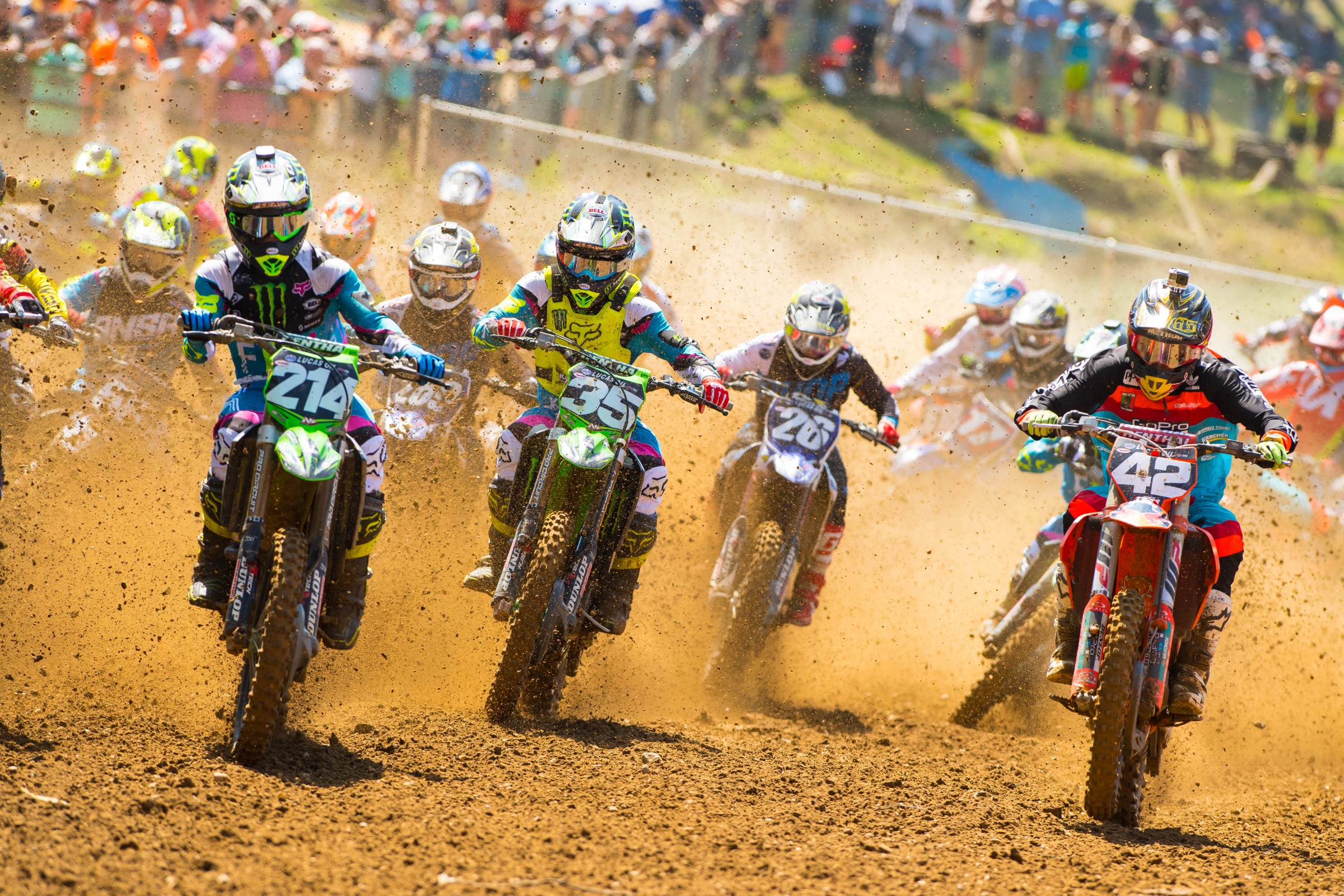 Chris Alldredge (35) made his 2016 Lucas Oil Pro Motocross debut on Saturday.