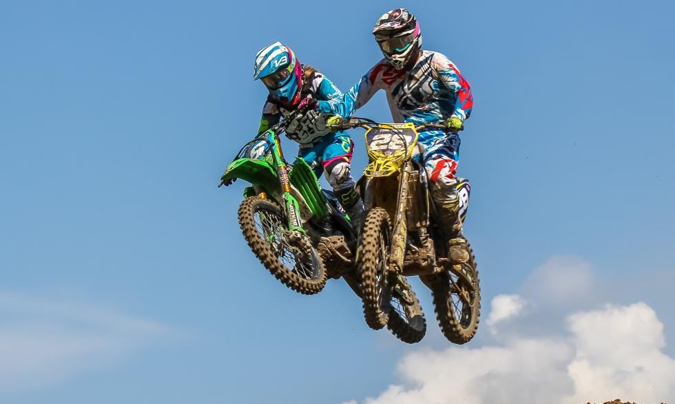 Mackenzie Tricker (#28) earned fourth overall in Indiana after finishing third in moto 1 and fourth in moto 2.