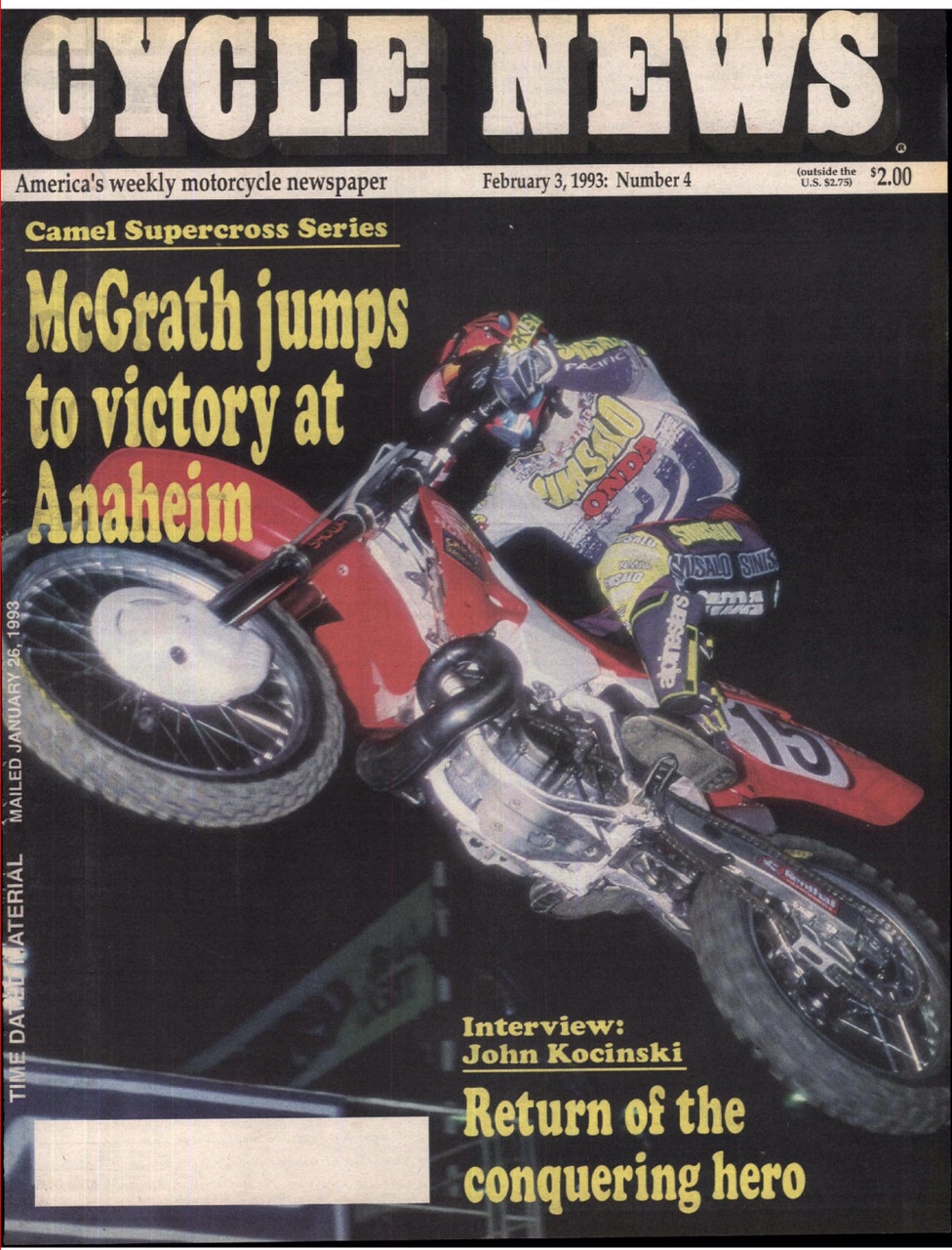 McGrath taking his first of many 250SX wins.