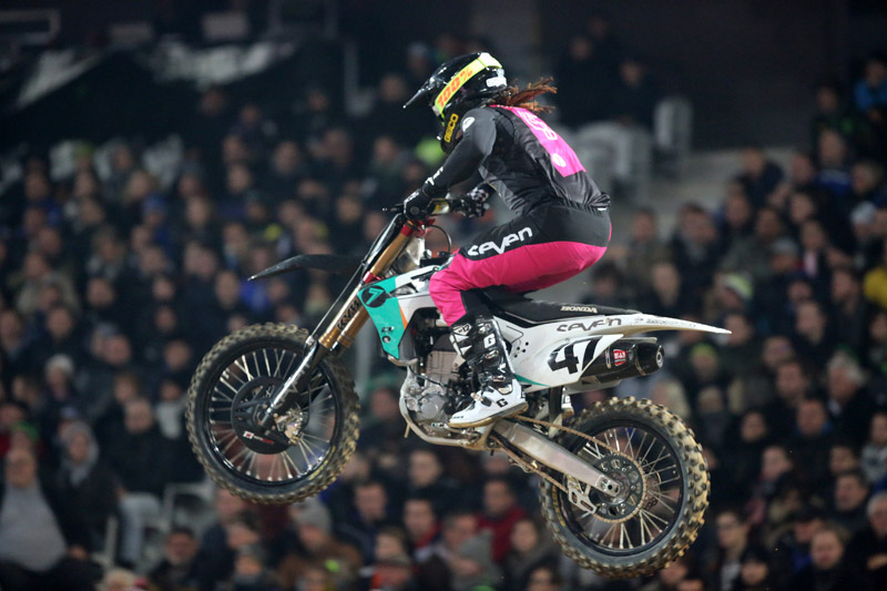 Malcolm Stewart is back on a privateer Honda, similar to his appearance at the original Red Bull Straight Rhythm back in 2014.