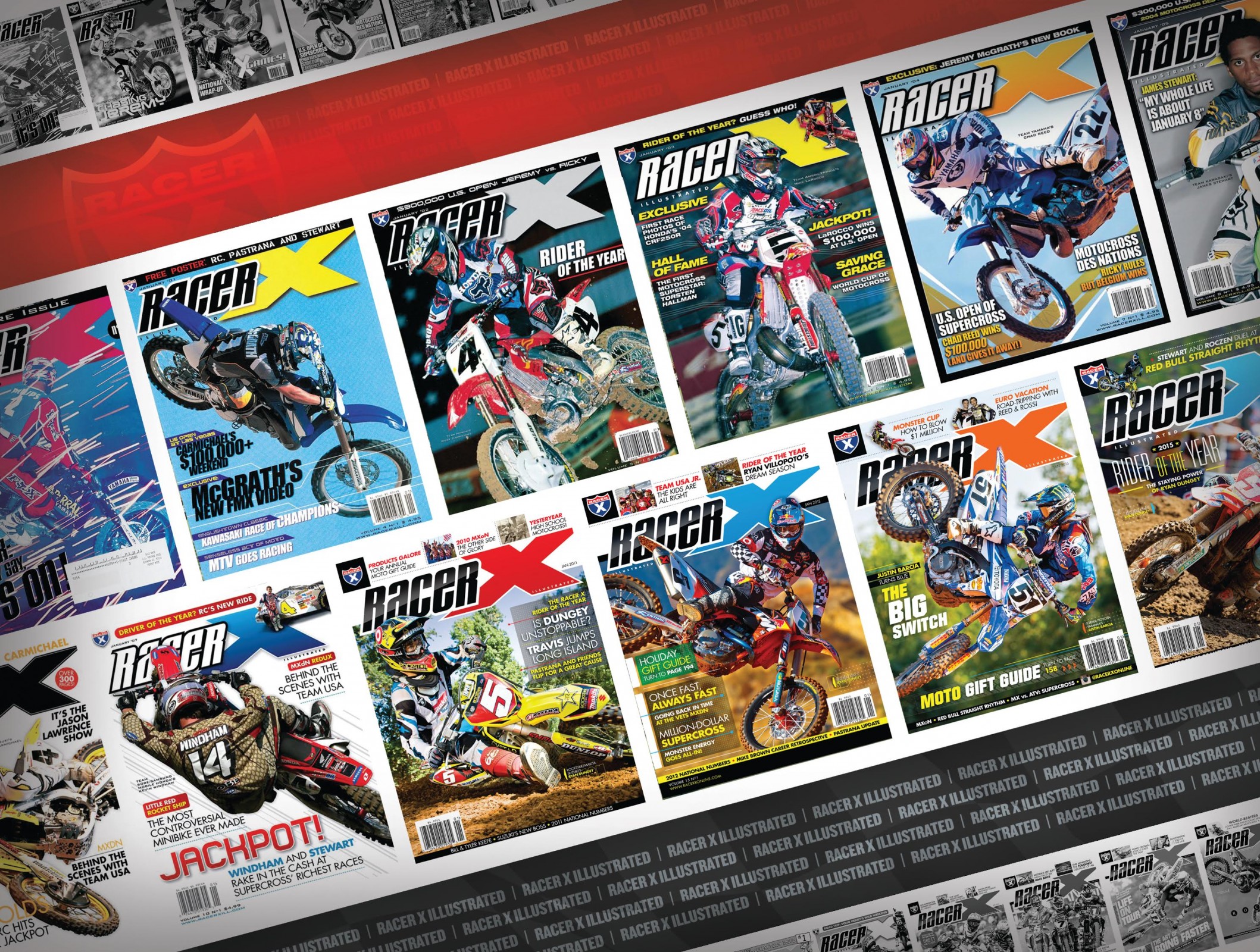 McGrath, Carmichael, LaRocco, Reed, Windham, Dungey … they’re featured not only in this article, but also in our 2017 Racer X calendar. Subscribe now and get one for free!