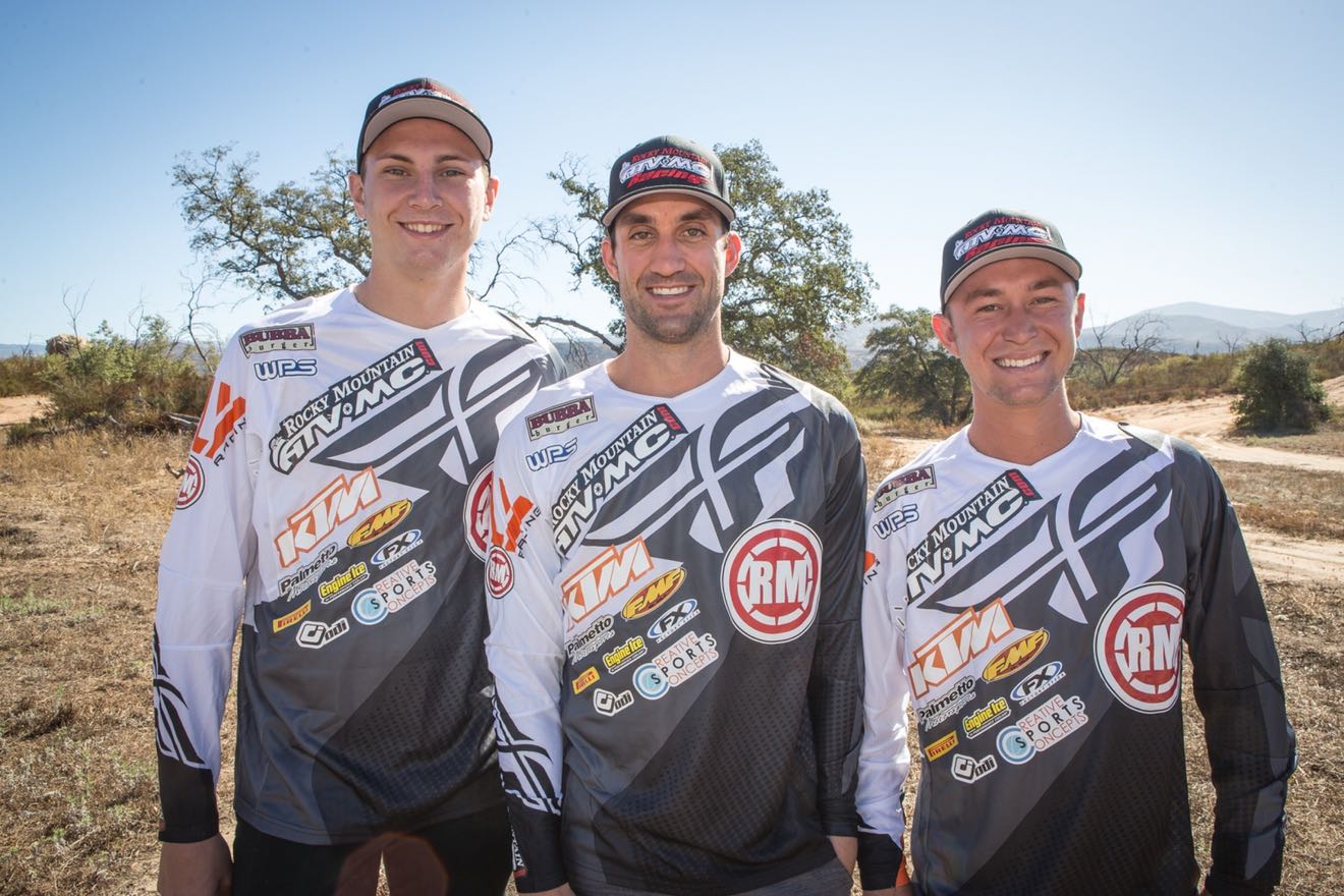 Bloss (left) will be the lone 250 rider for the Rocky Mountain KTM team.