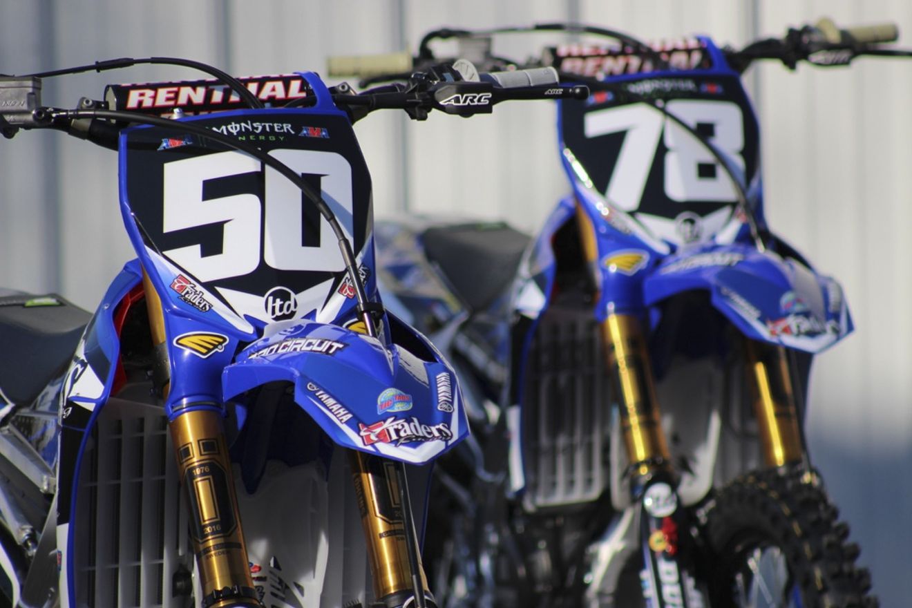 Luke Renzland and Nick Gaines debut the Traders Racing Yamahas.