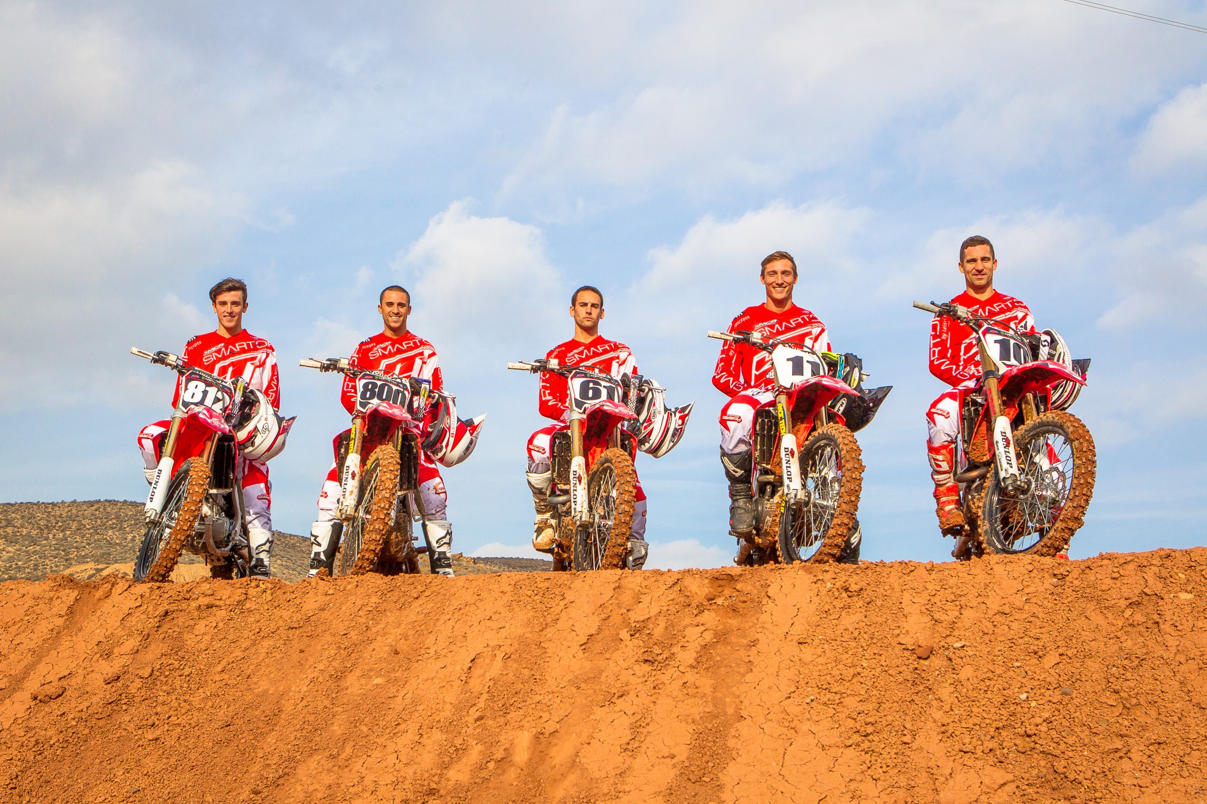 MotoConcepts will consist of three 450 riders and two 250 riders.