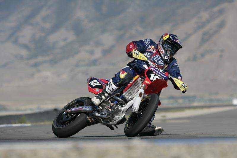Dirt bikes are fun … even on the asphalt.