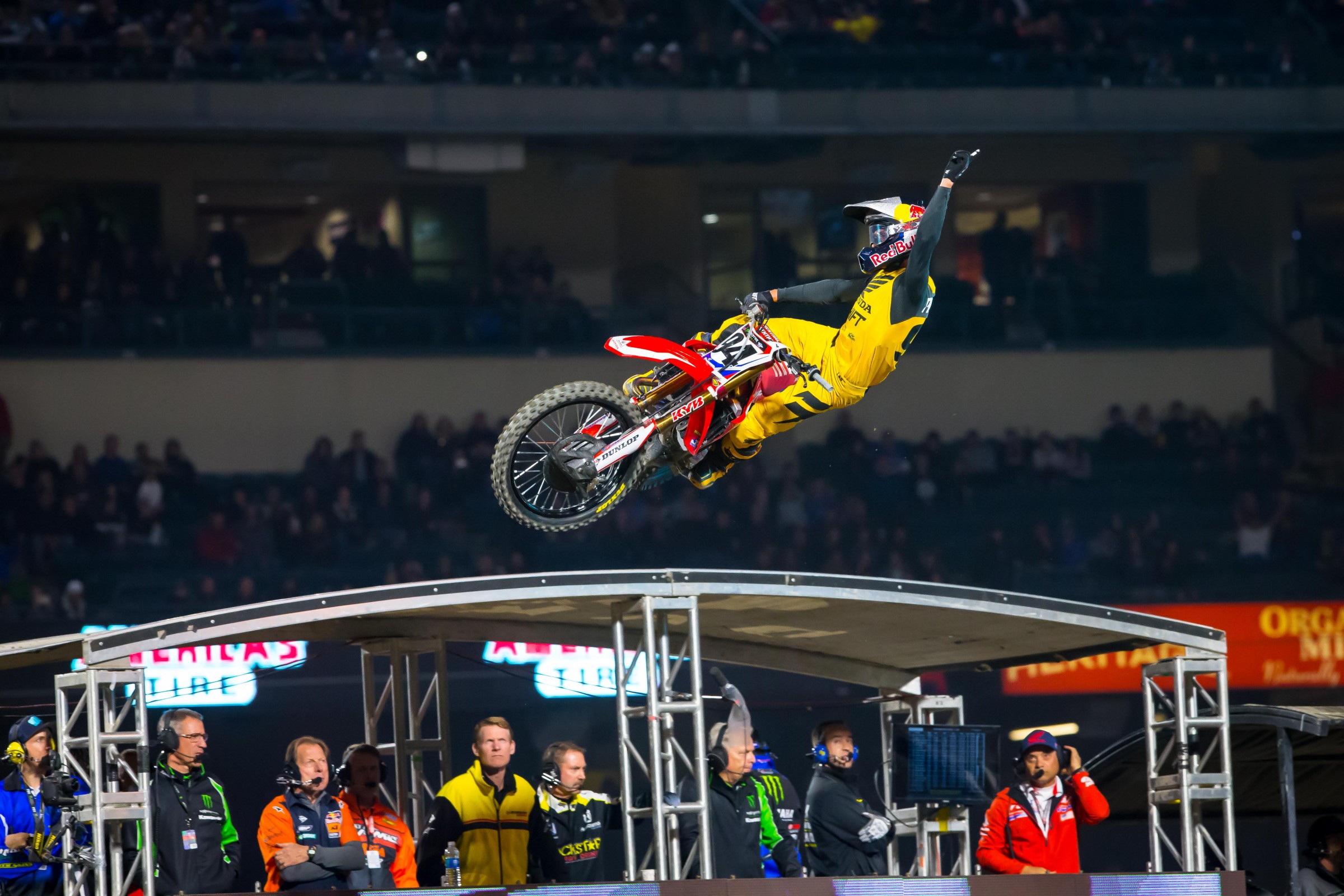 Roger DeCoster watches as Roczen laid down the gauntlet on Saturday.