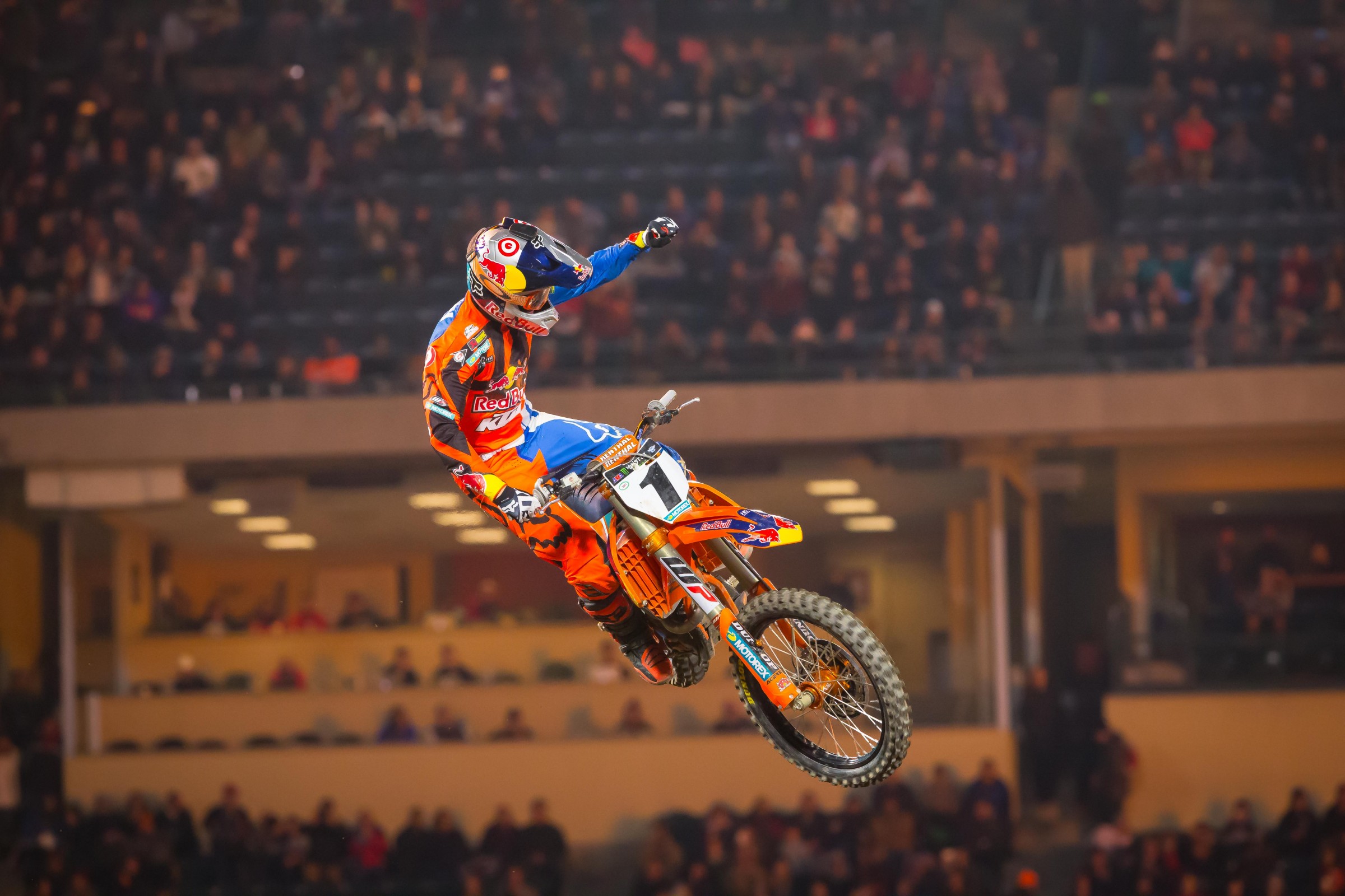 Dungey on the top step of the podium tonight.