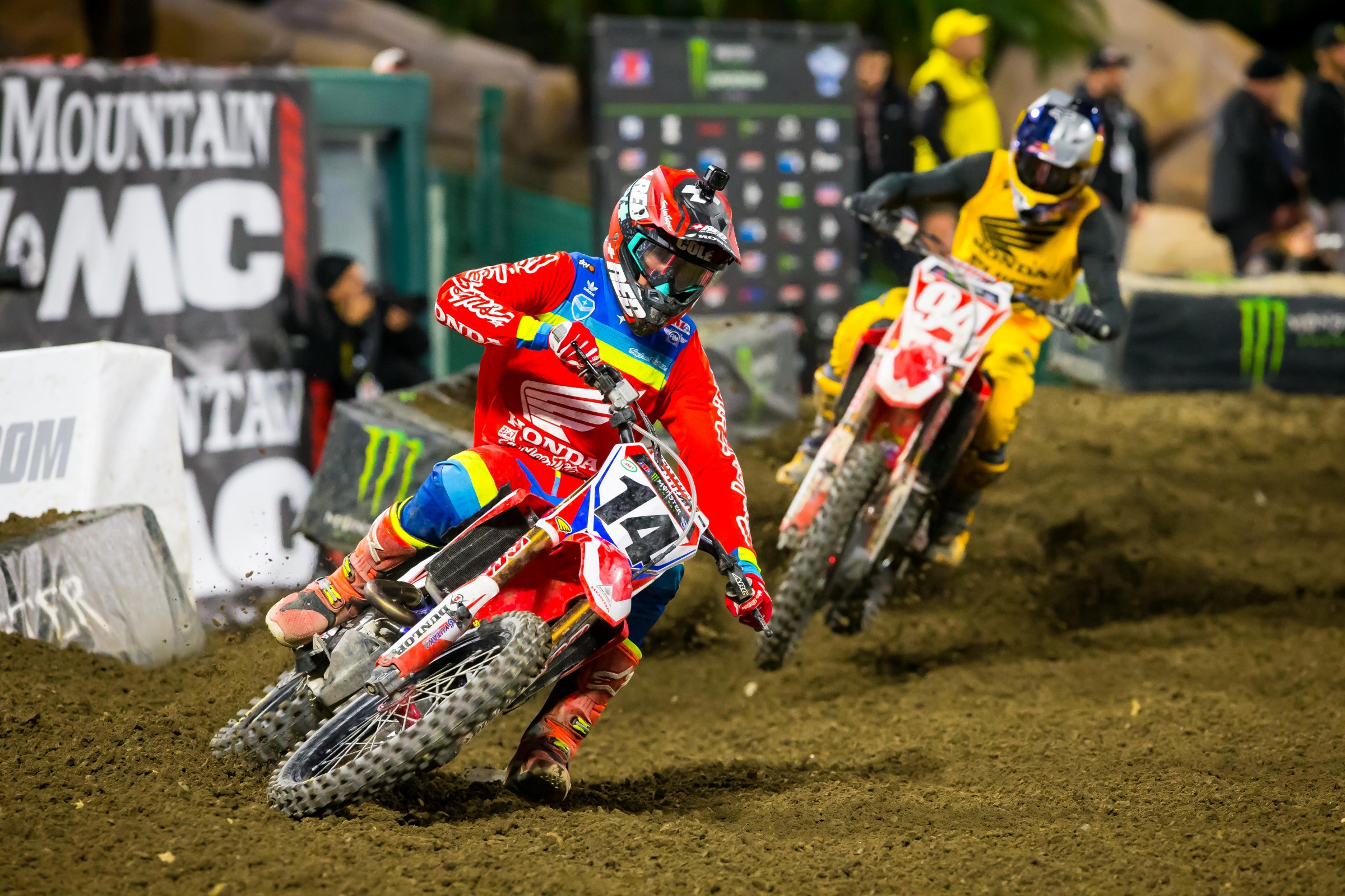 Seely backed in down near the end of the race to ensure he finished.