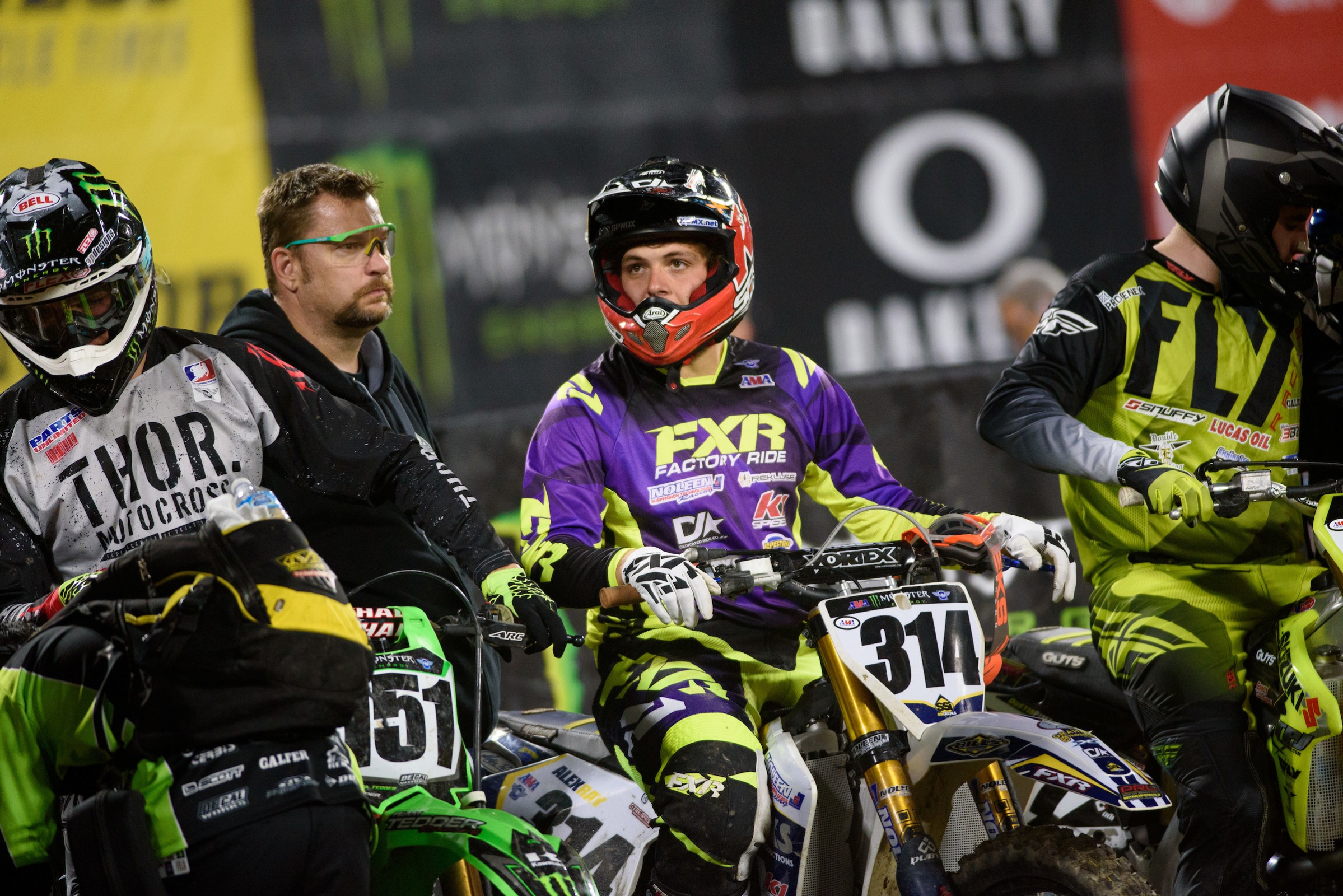 The face you make when someone else has to set the holeshot device for you.