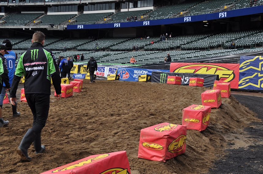 Today's sand section.