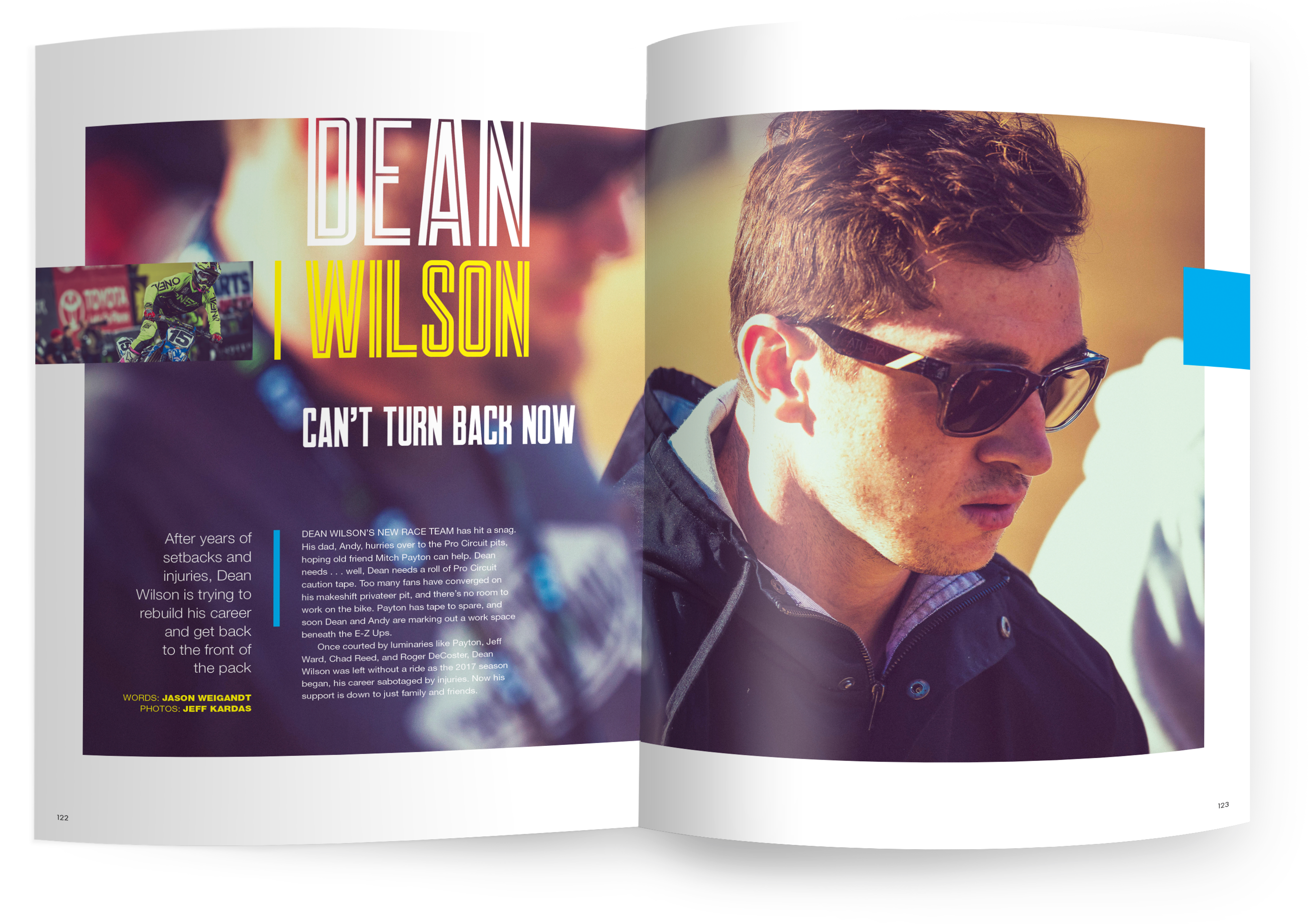 DEAN WILSON CAN’T TURN BACK NOW
